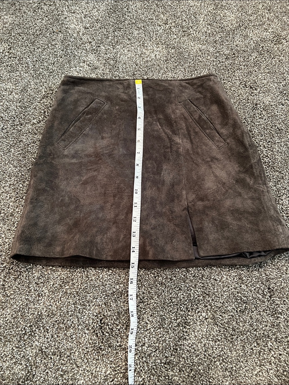 BlankNYC Gray Suede Mini Skirt With Slit - Picture 7 of 8